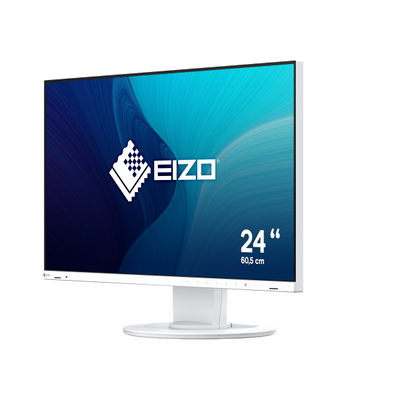 EIZO MONITOR 23,8 LED IPS 16:9 FHD 5MS 350 CDM, PIVOT, HUB USB, DP/HDMI, FLEXSCAN EV2400R-WT, BIANCO, GAR 7 ANNI [EV2400R-WT]