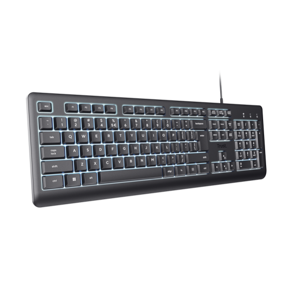 Trust Primo Beleuchtete tastiera Casa/ufficio USB QWERTY Italiano Nero [25820]