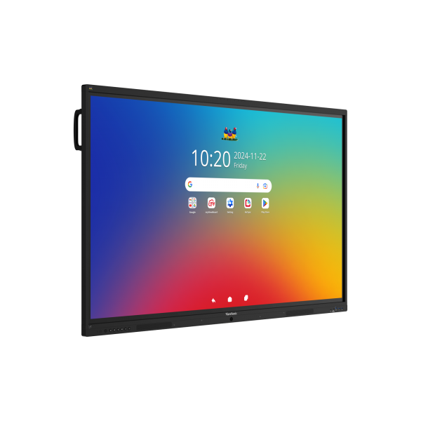 Viewsonic ViewBoard 41 serie touchscreen 75INCH UHD, Android 16 EDLA, IR 450 nits, 2x20W + sub 15W + 8 array mic, 3 x USB-C 8/128GB, 8-core C [IFP7541-1-1C]