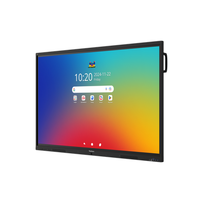 Viewsonic ViewBoard 41 serie touchscreen 65INCH UHD, Android 16 EDLA, IR 450 nits, 2x20W + sub 15W + 8 array mic, 3 x USB-C 8/128GB, 8-core C [IFP6541-1-1C]