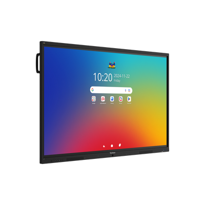 Viewsonic ViewBoard 41 serie touchscreen 65INCH UHD, Android 16 EDLA, IR 450 nits, 2x20W + sub 15W + 8 array mic, 3 x USB-C 8/128GB, 8-core C [IFP6541-1-1C]