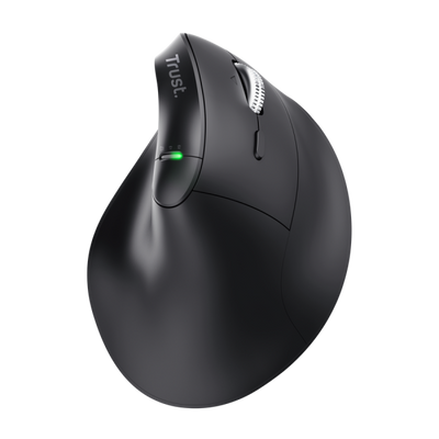 Trust Vyran Mouse ergonomico multi-wireless e hyperscroll - Nero [26107]