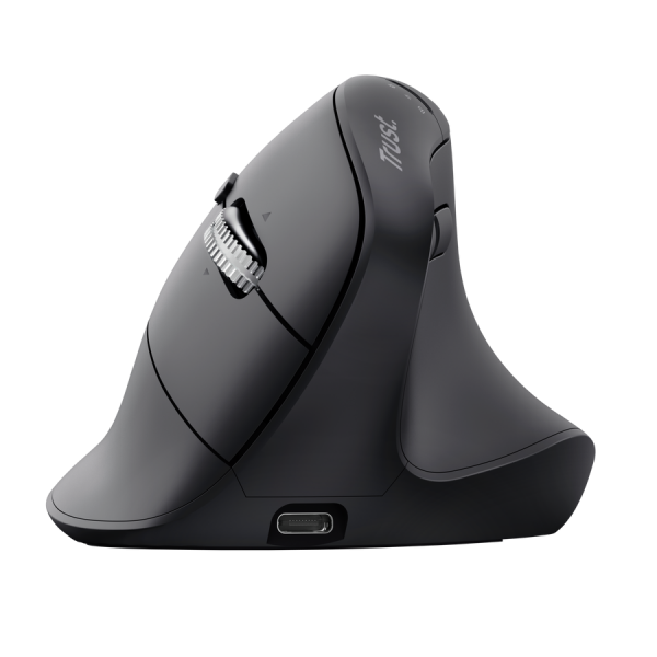 TRUST MOUSE ERGONOMICO VERTICALE HYPERSCROLL WIRELESS RICARICABILE MULTICONNECT 2x BT + WL 2,4GHZ (U [26107]
