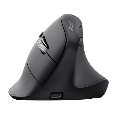 Trust Vyran Mouse ergonomico multi-wireless e hyperscroll - Nero [26107]