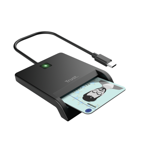 Trust 26253 lettore di card readers Interno USB tipo-C Nero [26253]