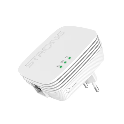 STRONG KIT DA DUE POWERLINE FORMATO MINI CPL 600 MBIT S 1 PIU 1 ETHERNET, NO WIFI [PL600MDUO]