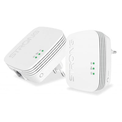 STRONG KIT DA DUE POWERLINE FORMATO MINI CPL 600 MBIT S 1 PIU 1 ETHERNET, NO WIFI [PL600MDUO]