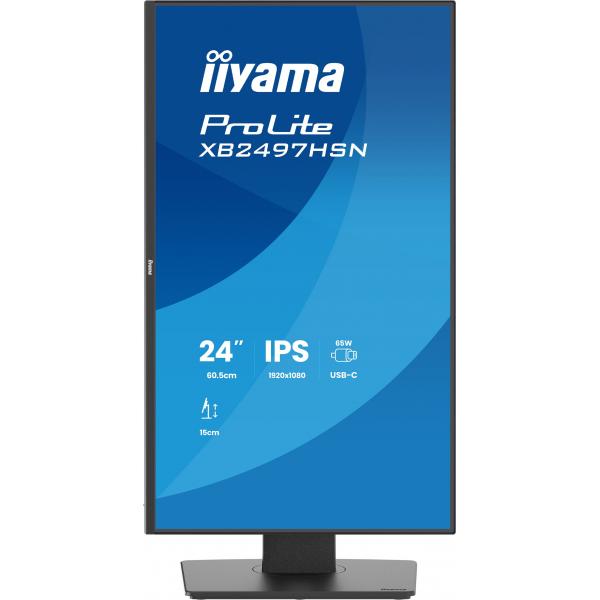 iiyama ProLite XB2497HSN-B1 Monitor PC 60,5 cm (23.8") 1920 x 1080 Pixel Full HD LED Nero [XB2497HSN-B1]