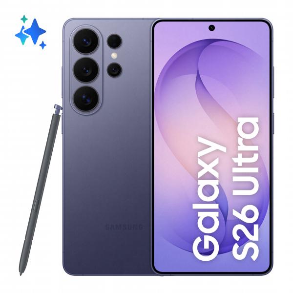 Samsung Galaxy S26 Ultra Smartphone AI, 512GB, Privacy Display integrato, Processore potente, Assistente Foto, Camera 200 MP, 5000 mAh, Cobalt Violet [SM-S948BZVGEUE]