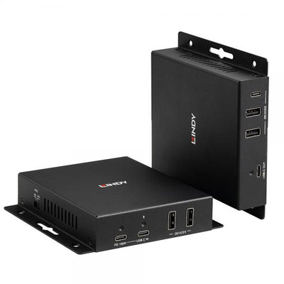 LINDY No. 39347 - Extender HDBaseT 3.0 Cat.6A USB Tipo C 4K60 video e dati, 100m [LIN-39347]