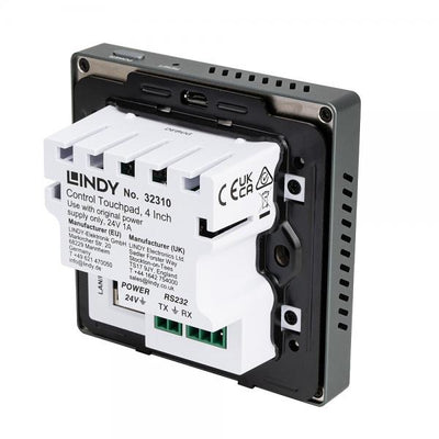 LINDY No. 32310 - Control Touchpad, 4 pollici, programmabile tramite software Lindy Pro Control [LIN-32310]
