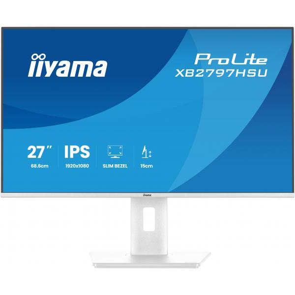 iiyama ProLite XB2797HSU-W1 Monitor PC 68,6 cm (27") 1920 x 1080 Pixel Full HD LED Bianco [XB2797HSU-W1]