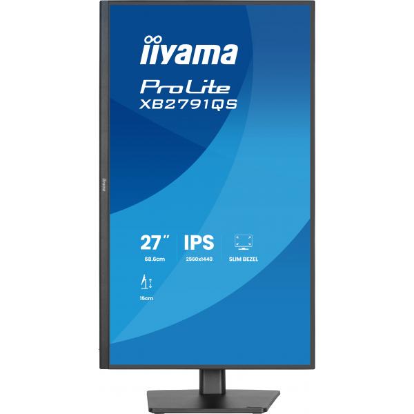 Iiyama ProLite 27 inch - QHD IPS LED Monitor - 2560x1440 - HAS / Pivot [XB2791QS-B1]