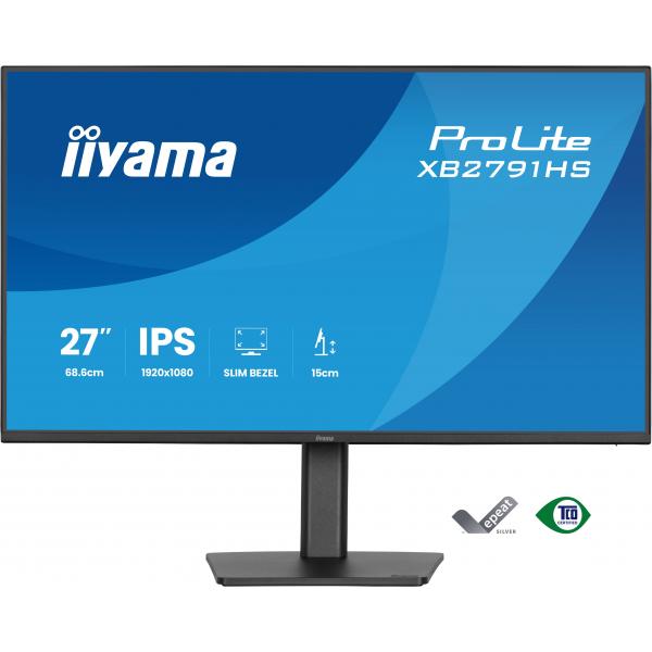 iiyama ProLite XB2791HS-B1 Monitor PC 68,6 cm (27") 1920 x 1080 Pixel Full HD LED Nero [XB2791HS-B1]
