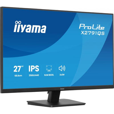 iiyama ProLite X2791QS-B1 Monitor PC 68,6 cm (27") 2560 x 1440 Pixel Quad HD LED Nero [X2791QS-B1]