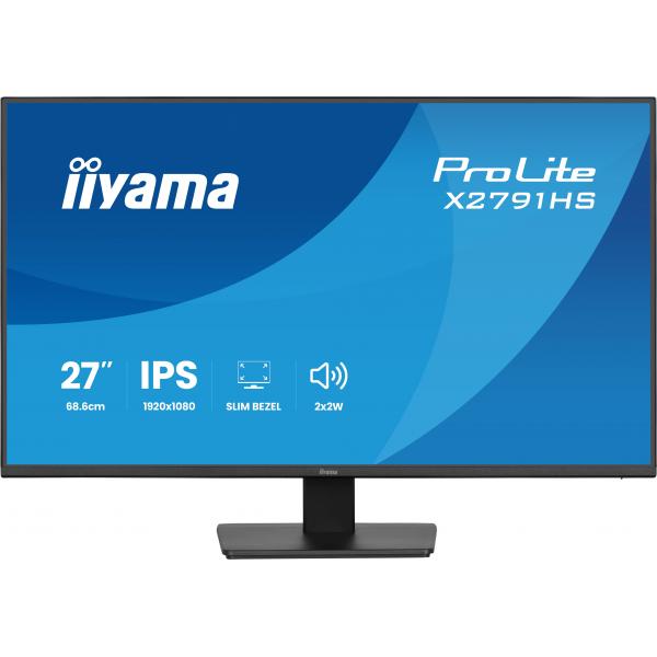 iiyama ProLite X2791HS-B1 Monitor PC 68,6 cm (27") 1920 x 1080 Pixel Full HD LED Nero [X2791HS-B1]
