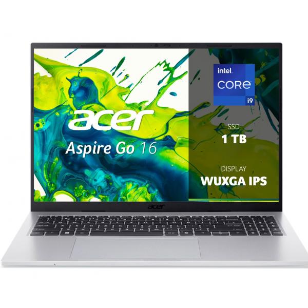 Acer NX.JS9ET.005 laptop Intel Core i9 i9-13900H Computer portatile 40,6 cm (16") WUXGA 16 GB DDR5-SDRAM 1 TB SSD Wi-Fi 6 (802.11ax) Windows 11 Home Argento QWERTY Italiano [NX.JS9ET.005]
