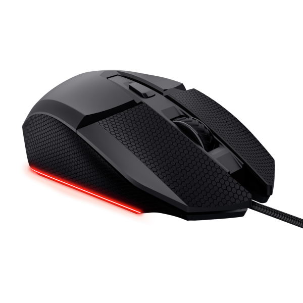 TRUST MOUSE GAMING ILLUMINATO CABLATO 10.000DPI - 10.000Hz POLLING - GXT121 FELOX+ NERO [25603]