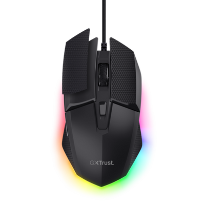 TRUST MOUSE GAMING ILLUMINATO CABLATO 10.000DPI - 10.000Hz POLLING - GXT121 FELOX+ NERO [25603]