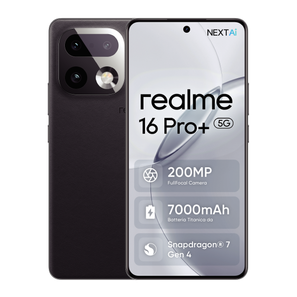 realme 16 Pro+ 17,3 cm (6.8") 5G USB tipo-C 12 GB 512 GB 7000 mAh Grigio [0164660300]