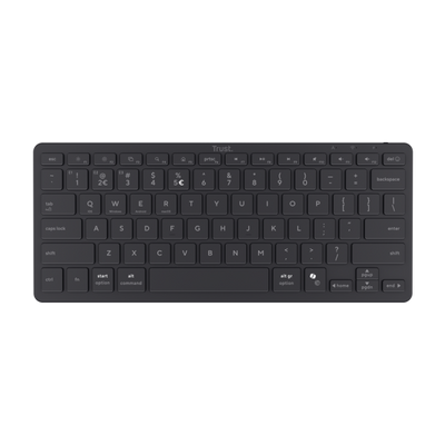 TRUST TASTIERA WIRELESS BLUETOOTH RICARICABILE MULTICONNECT 3 BT - LAYOUT ITALIANO - NADO II - NERA [26195]