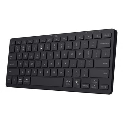 TRUST TASTIERA WIRELESS BLUETOOTH RICARICABILE MULTICONNECT 3 BT - LAYOUT ITALIANO - NADO II - NERA [26195]