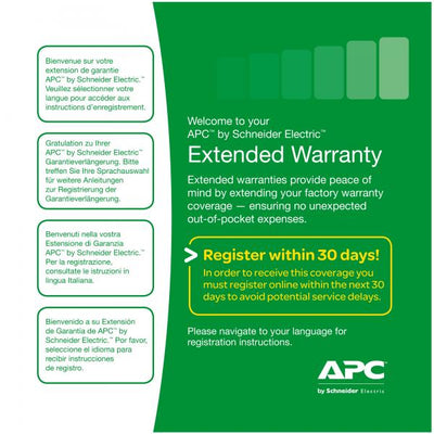 APC Service Pack 3 Year Extended Warranty 3 anno/i [WBEXTWAR3YR-SP-02]