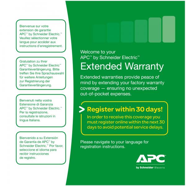 APC Service Pack 3 Year Extended Warranty 3 anno/i [WBEXTWAR3YR-SP-02]