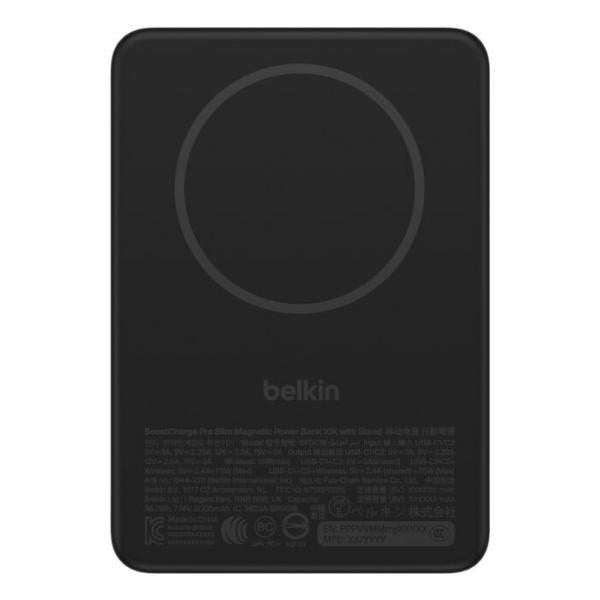 Belkin BPD016HQBK batteria portatile 5000 mAh Carica wireless Nero [BPD016HQBK]