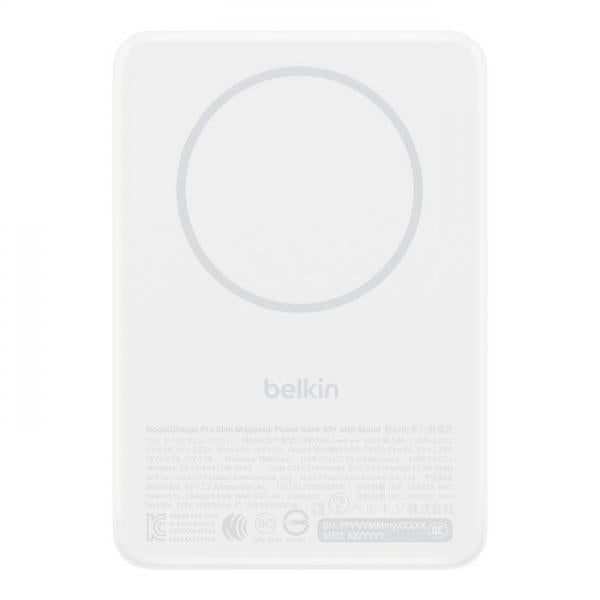 Belkin BPD016hqWH 5000 mAh Carica wireless Bianco [BPD016HQWH]