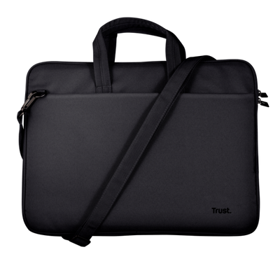 TRUST BORSA LAPTOP/NOTEBOOK FINO A 14" ECO - REALIZZATA CON PET RICICLATO - BOLOGNA NERO [26207]