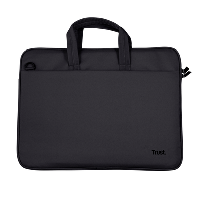 TRUST BORSA LAPTOP/NOTEBOOK FINO A 14" ECO - REALIZZATA CON PET RICICLATO - BOLOGNA NERO [26207]