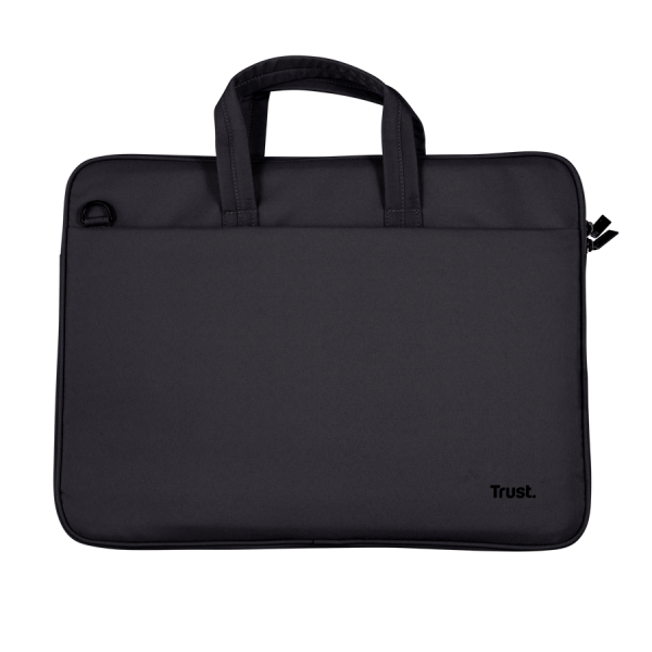 TRUST BORSA LAPTOP/NOTEBOOK FINO A 14" ECO - REALIZZATA CON PET RICICLATO - BOLOGNA NERO [26207]