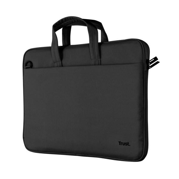 TRUST BORSA LAPTOP/NOTEBOOK FINO A 14" ECO - REALIZZATA CON PET RICICLATO - BOLOGNA NERO [26207]