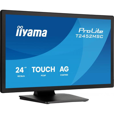 iiyama ProLite T2452MSC-B2AG Monitor PC 61 cm (24") 1920 x 1080 Pixel Full HD LED Touch screen Nero [T2452MSC-B2AG]