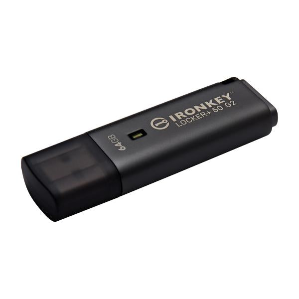 Kingston Technology IronKey 64GB Locker Plus 50 G2, FIPS 197, AES-256 [IKLP50G2/64GB]