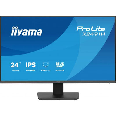 iiyama ProLite X2491H-B1 Monitor PC 60,5 cm (23.8") 1920 x 1080 Pixel Full HD LCD Nero [X2491H-B1]