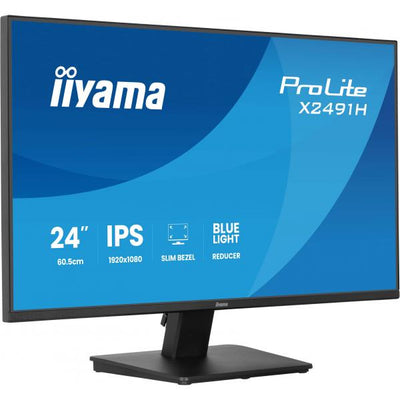 iiyama ProLite X2491H-B1 Monitor PC 60,5 cm (23.8") 1920 x 1080 Pixel Full HD LCD Nero [X2491H-B1]
