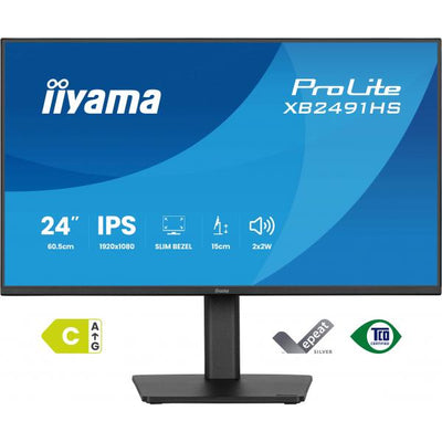 iiyama ProLite XB2491HS-B1 Monitor PC 60,5 cm (23.8") 1920 x 1080 Pixel Full HD LCD Nero [XB2491HS-B1]