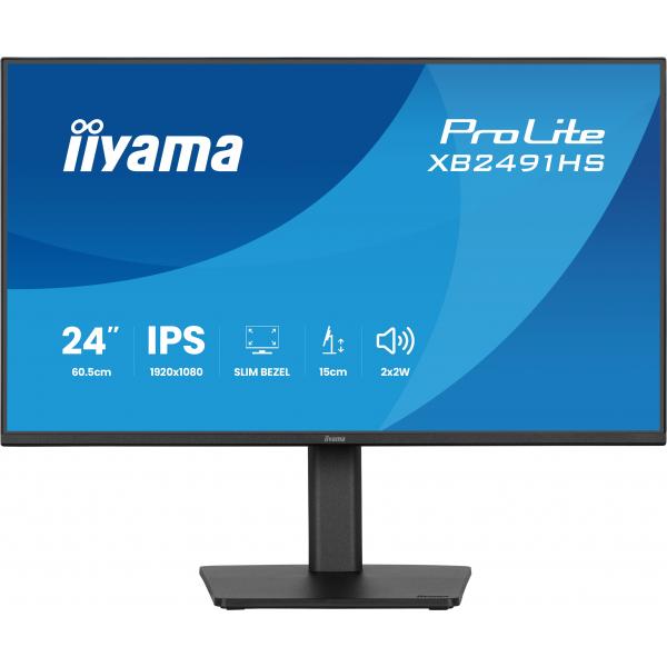 iiyama ProLite XB2491HS-B1 Monitor PC 60,5 cm (23.8") 1920 x 1080 Pixel Full HD LCD Nero [XB2491HS-B1]