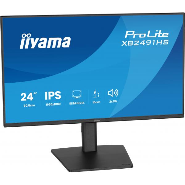 iiyama ProLite XB2491HS-B1 Monitor PC 60,5 cm (23.8") 1920 x 1080 Pixel Full HD LCD Nero [XB2491HS-B1]