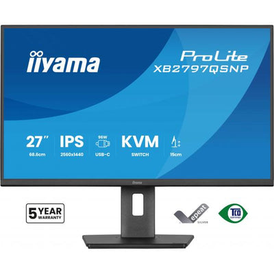 iiyama ProLite XB2797QSNP-B1 Monitor PC 68,6 cm (27") 2560 x 1440 Pixel Quad HD LCD Nero [XB2797QSNP-B1]