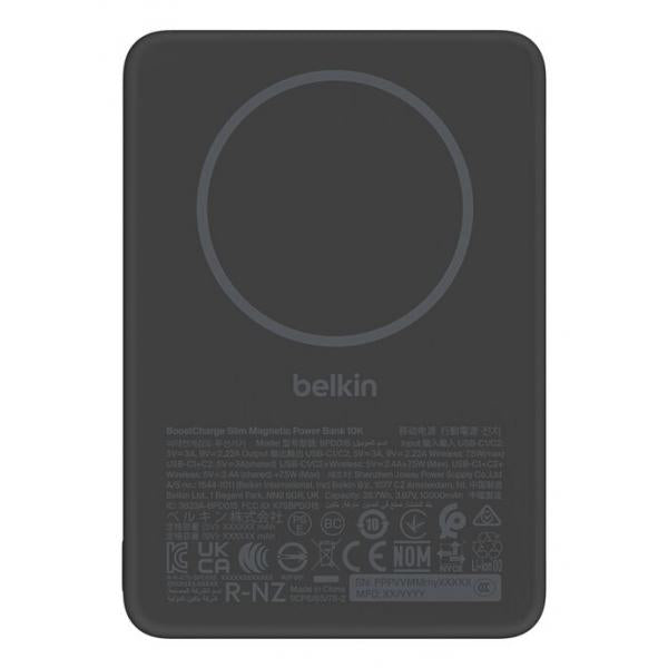 Belkin BPD015HQBK batteria portatile Carica wireless Nero [BPD015HQBK]