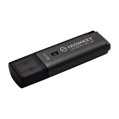 Kingston Technology IronKey 32GB Locker Plus 50 G2, FIPS 197, AES-256 [IKLP50G2/32GB]