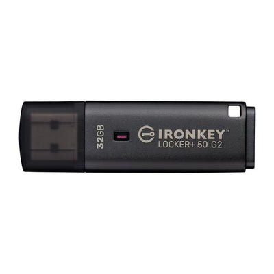 Kingston Technology IronKey 32GB Locker Plus 50 G2, FIPS 197, AES-256 [IKLP50G2/32GB]