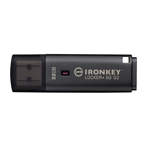Kingston Technology IronKey 32GB Locker Plus 50 G2, FIPS 197, AES-256 [IKLP50G2/32GB]