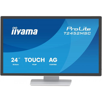 iiyama T2452MSC-W2AG Monitor PC 61 cm (24") 1920 x 1080 Pixel Full HD LED Touch screen Bianco [T2452MSC-W2AG]