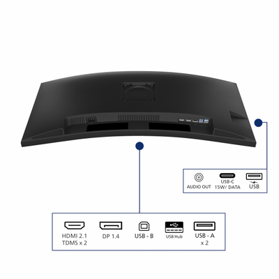 Philips 34B2N3500C/00 Monitor PC 86,4 cm (34") 3440 x 1440 Pixel Wide Quad HD LCD Nero [34B2N3500C/00]