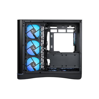 SAMA MID TOWER V62 BLACK TG CURVE LED STRIP 7* 120 ARGB PWM FAN [V62-BKADA7X1-GL]