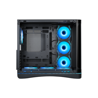 SAMA MID TOWER V62 BLACK TG CURVE LED STRIP 7* 120 ARGB PWM FAN [V62-BKADA7X1-GL]